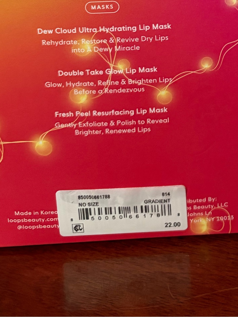 NWT Loops Beauty Luxe Lips Trio Mini Lip Mask Set - Picture 4 of 9
